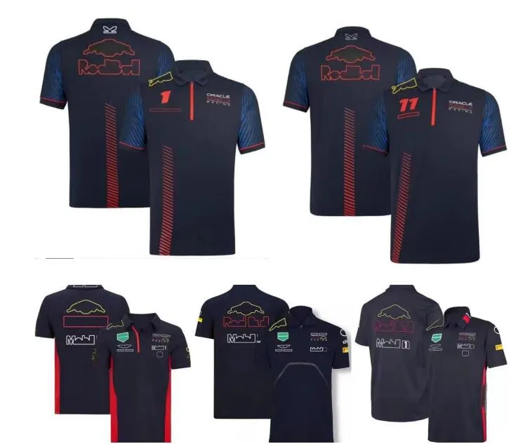 T-shirt da corsa F1 Polo estiva da uomo della squadra Stesso stile personalizzato