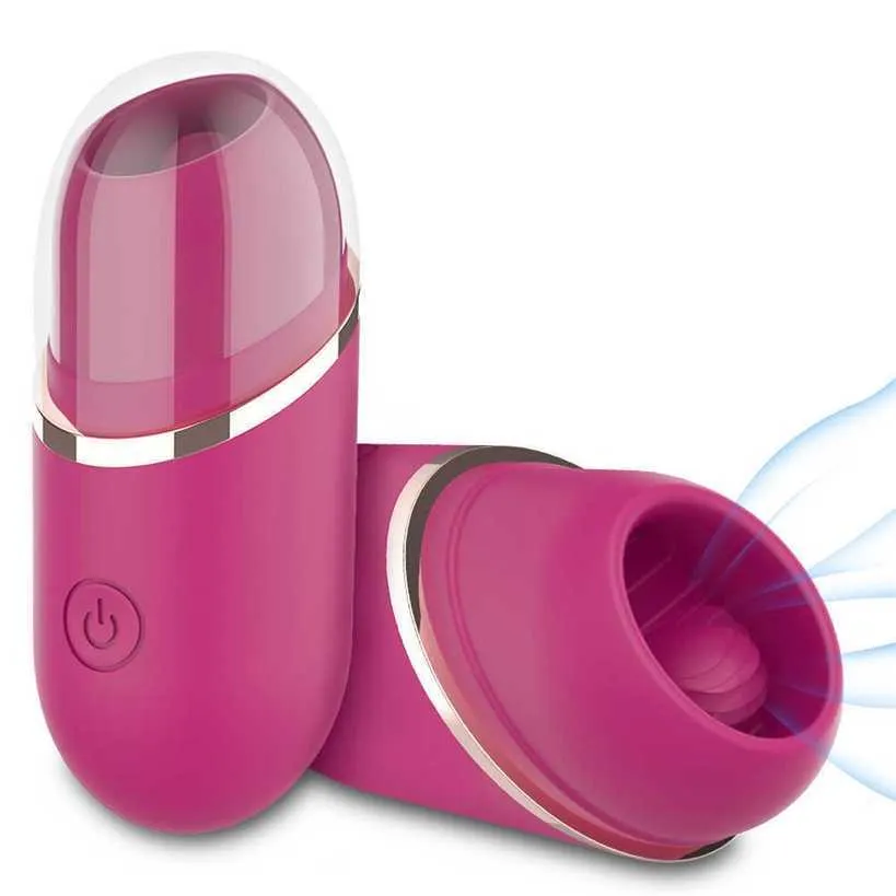 Vibrator Sexspielzeug für Frauen Lippenstifte Geheimes Zungenlecken Kugel Klitoris Stimulator G-Punkt-Massage Ruhiges Sexspielzeug Frauenmasturbator