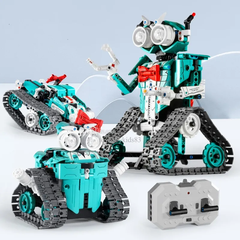 RC/Elektrik Araba İnşaat Uzay Savaşı Robot Destroyer Model Bloklar 71043 3in1 Şekil Transformatör Robotları Çok Etkileşimli Roborock Robot Enfant Noel Hediyesi