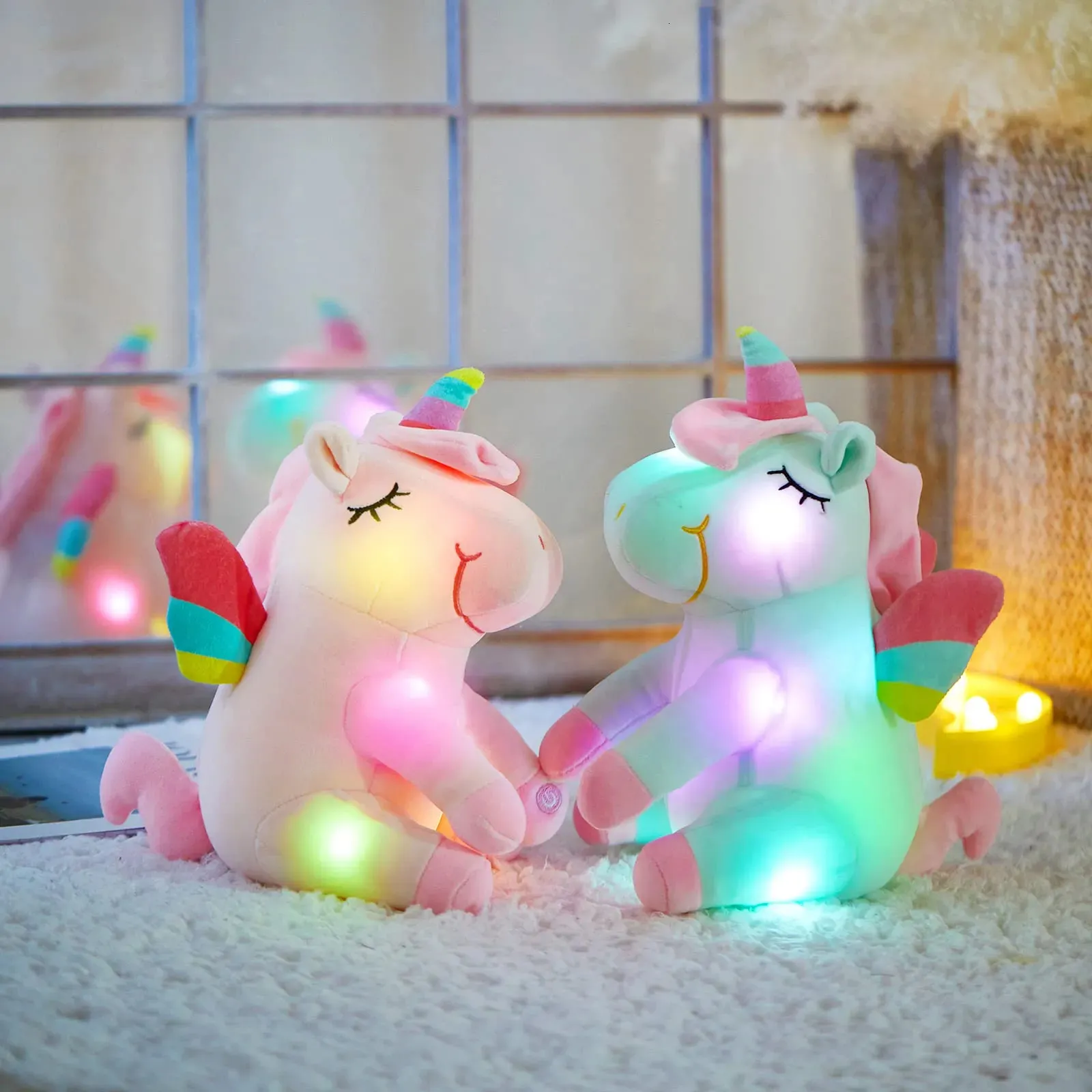 Glow Guards Light Up Unicorn Plush Toy Toy Unicorn Glowing Pillow