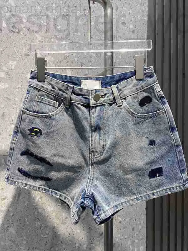 Damen-Shorts, Designer-Jeansshorts im 23-SS-Design, Damenbekleidung, Damen-Jeans mit weitem Bein, Vintage-Stil, Stickerei, hochwertige Damenbekleidung CLJM EWCD