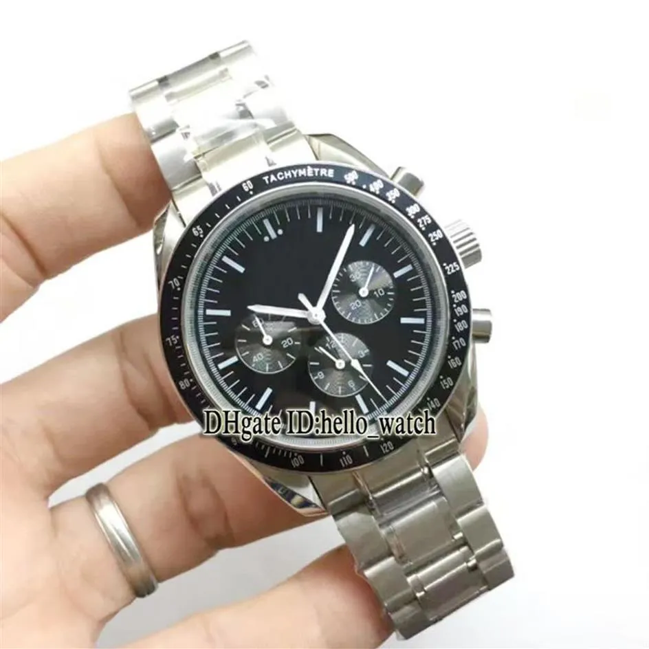 Cheap New Professional Moonwatch quadrante nero 311 30 42 30 01 005 orologio automatico da uomo bracciale in acciaio inossidabile orologi da uomo ciao 278h