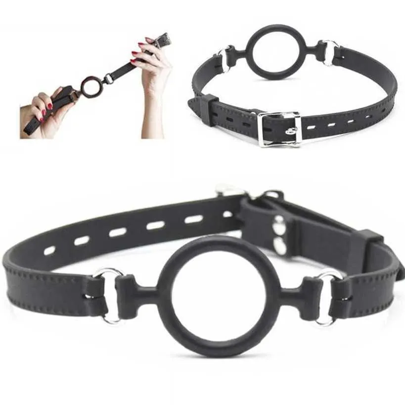 sex toys for couples BDSM Bondage Ring Gag Deep Throat Sex Slave Open Mouth Bite Gags Stopper Adult Toys for Couple Games