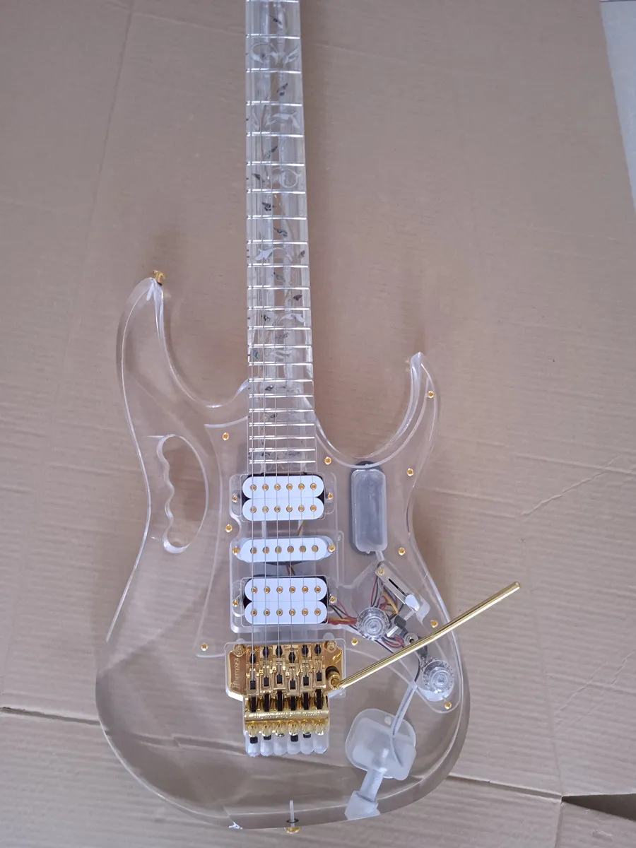 Cool Electric Guitars With Clear Crstal Vitreous Limpid Cool Electric Guitars With Clear Crstal Vitreous Limpid