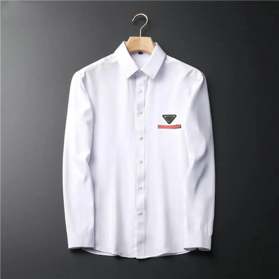 2021 spring men's shirts solid color professional long sleeves business trend simple fashion coat men M-3XL#HSC19207P