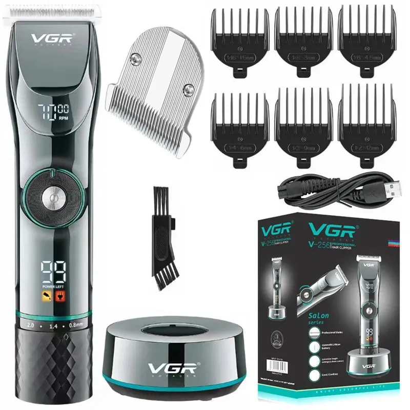 Rasoirs électriques Professionnel 15 vitesse du moteur ajuster tondeuse à cheveux pour hommes sans fil électrique cheveux barbe tondeuse Rechargeable coupe-cheveux Machine 231006