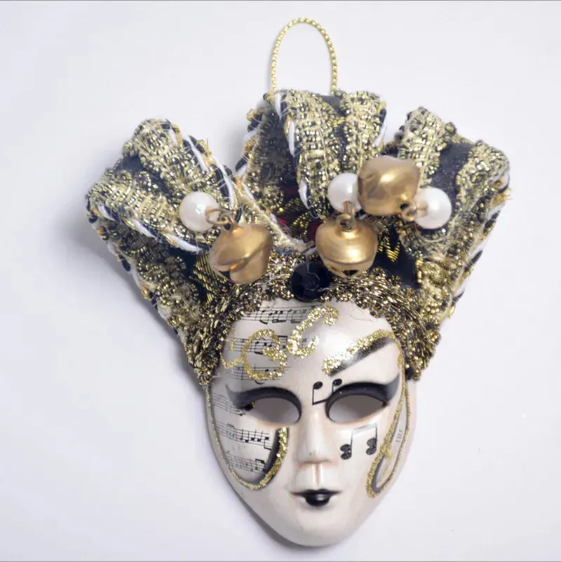 Oggetti decorativi Figurine 10 pz/lotto Mini Maschera Magneti Adesivo Piccolo Triangolo Veneziano Mardi Gras Decorazioni Mini Maschera Veneziana per Frigorifero Frigorifero 231007