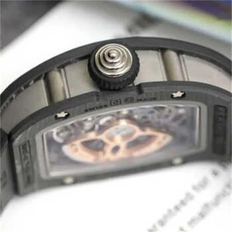 Movement watch Richamilles Movement wristwatch Swiss Series RM0701 Fiber Fashion Leisure Business Mechanical Machinery Wristwatch LY TZ4T