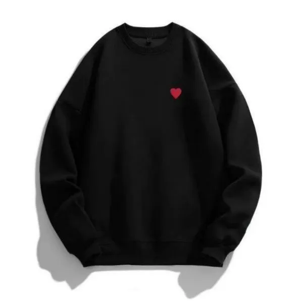 Men's Sweatshirts Designer Mens Hoodies Com Des Garcons Sweatshirt Mockneck Cdg Plays Big Heart Hoodie Full Zip Up Beige Brand Size a