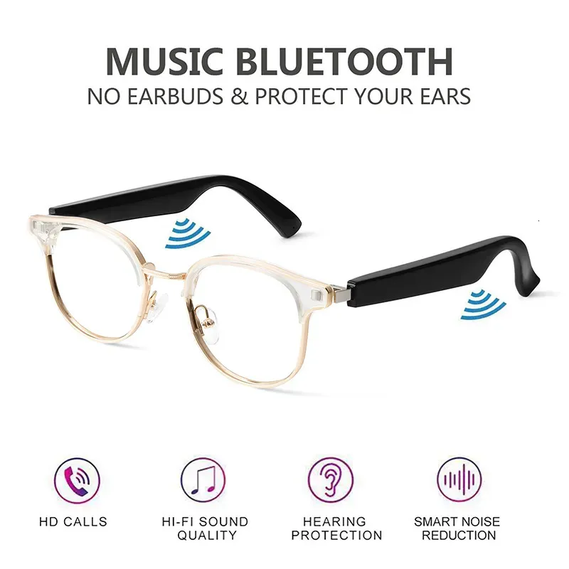 Smart Glasses Wireless Bluetooth Sunglasses Open Ear Music&Hands-Free  Calling,for Men&Women,Polarized Lenses