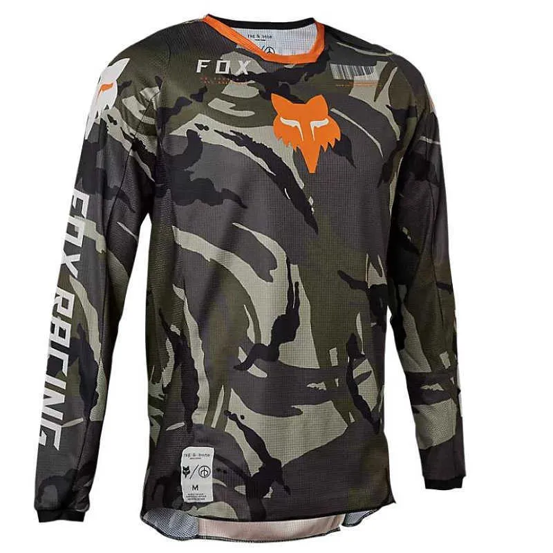 2023 herrt-shirts Fox Summer Mountainous Cykling Off Road Motorcykel Speed ​​Descent Riding Suit MTB Snabbtorkat länge