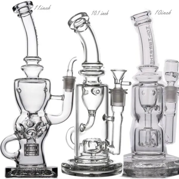 Big Tall verre épais Fab oeufs Bongs pour narguilé fumer bécher Bong Heady Dab Rigs conduites d'eau plates-formes pétrolières en verre avec 14mm Joint Quartz Banger