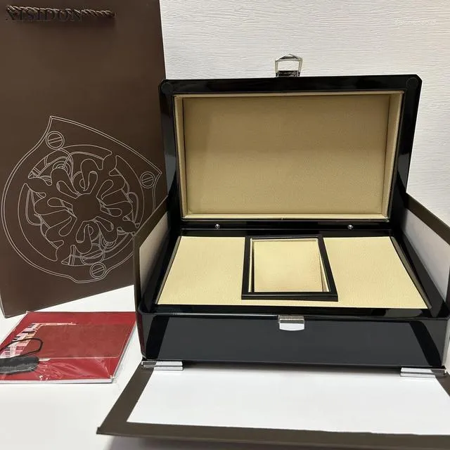 Watch Boxes Factory Supplier Brown With Original Wooden Box Papers Card Can Customization