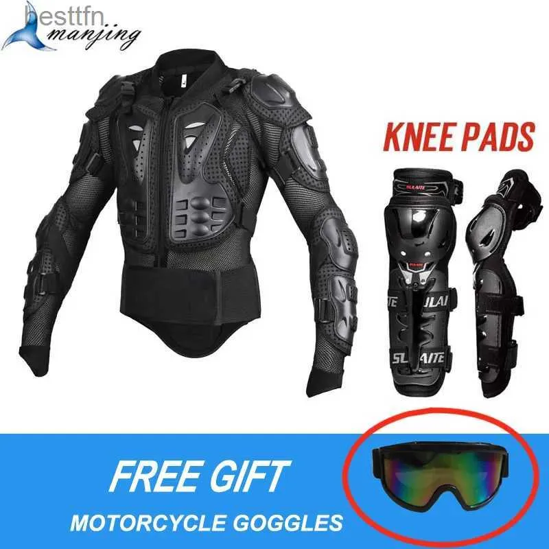 Outros Vestuário Jaqueta de Motocicleta Homens Armadura de Corpo Inteiro Respirável Roupas Jaquetas Motocross Corrida Equitação Tartaruga Proteção Armadura Patinação L231007