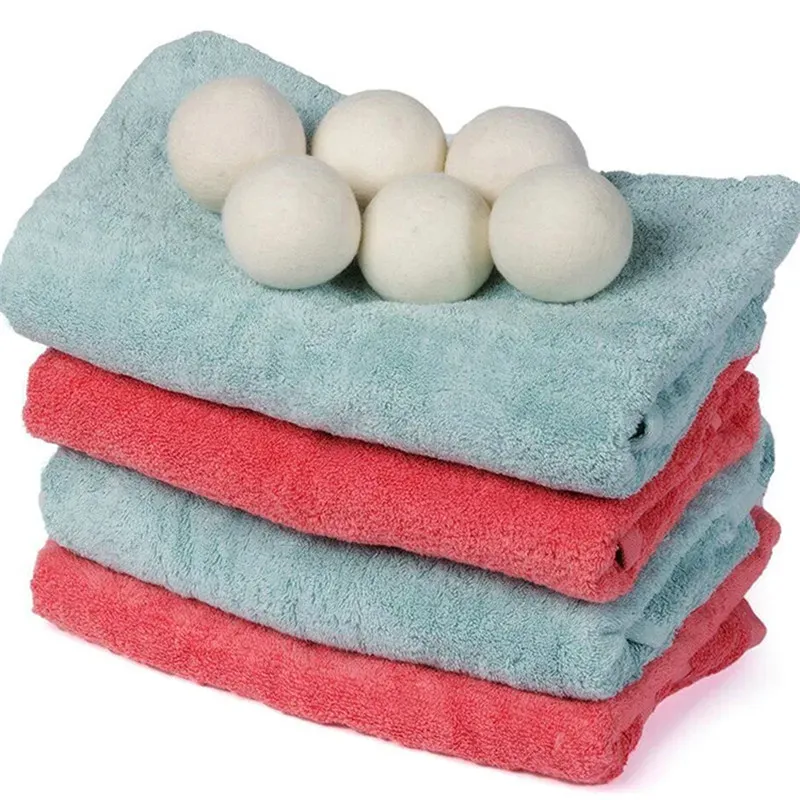 Wool Dryer Balls 6cm 7cm Premium Laundry Products Reusable Softener Washing Drying Ball Household Washer Felt Wools Ball