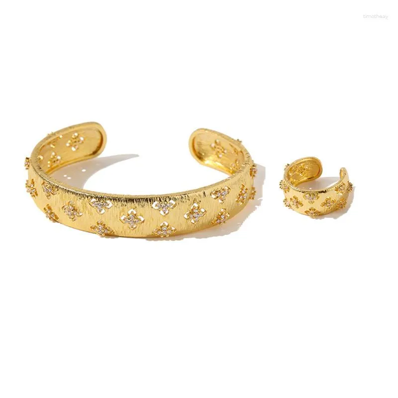 Colar brincos conjunto de luxo dubai flor pulseira anel moda jóias para mulheres casamento noivado brincos para as mulheres hxb005