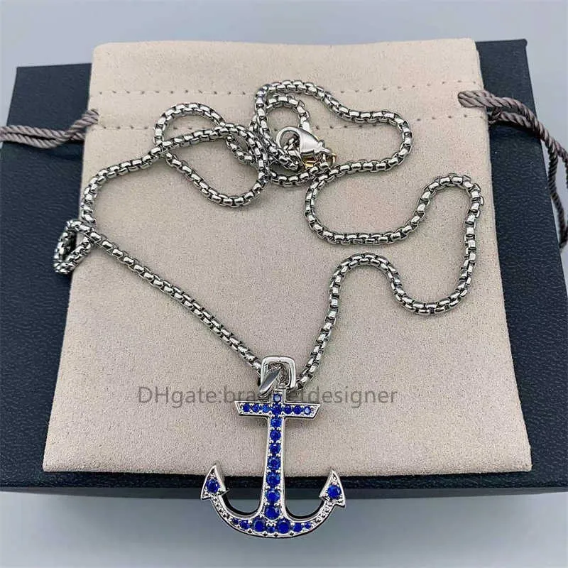 Sans collier bijoux pendentif ancre colliers bijoux bon créateur fin pour amulette pierre femmes luxe qualité pas perdre couleur mode gratuite expédition XW6N