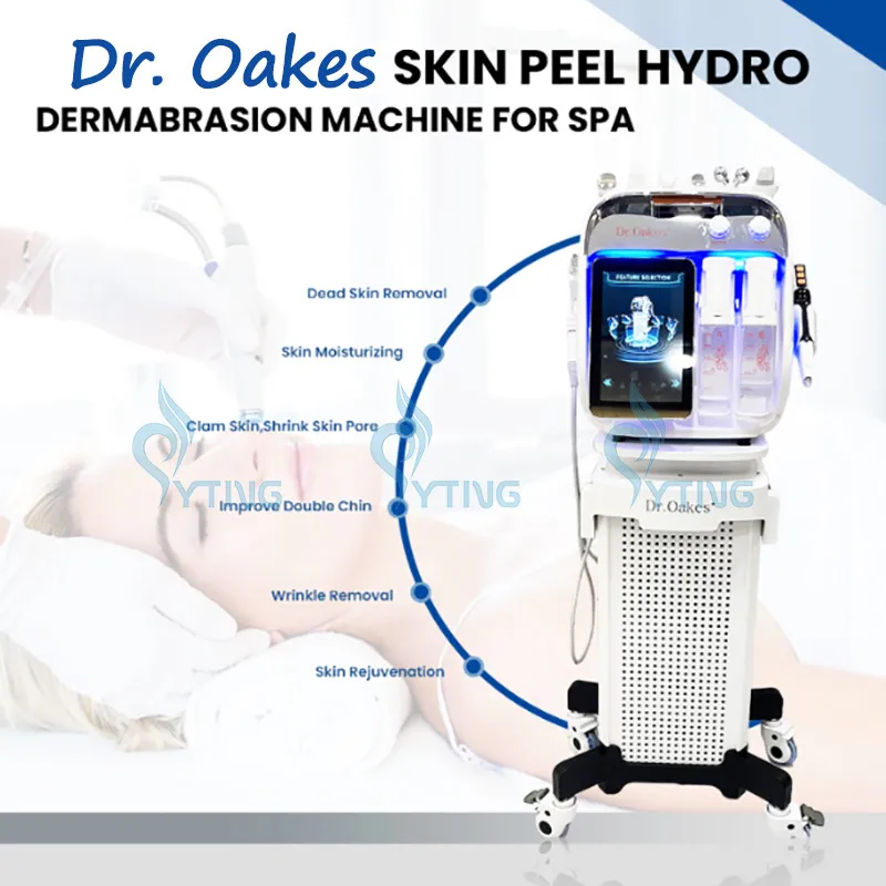 Dr. Oakes Hydra Dermabrasion Machine Microdermabrasion Zwarte kop Verwijderen Huid Reiniging Gezichtszorg Huidverstrakking