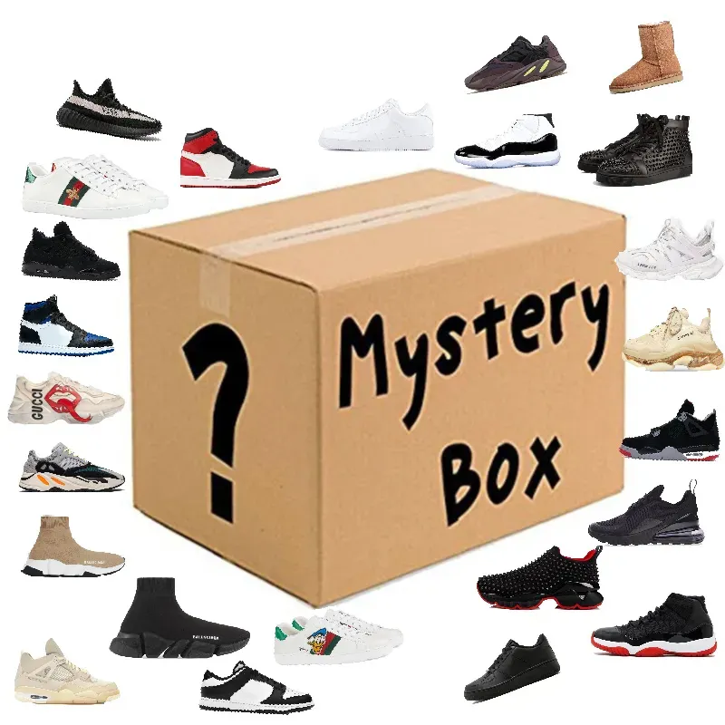 Scarpe firmate Mystery Boxes Scarpe da uomo Donna Classiche tessuto stampato Tela Moda Tecnologia traspirante Scarpe da ginnastica da esterno con scatola