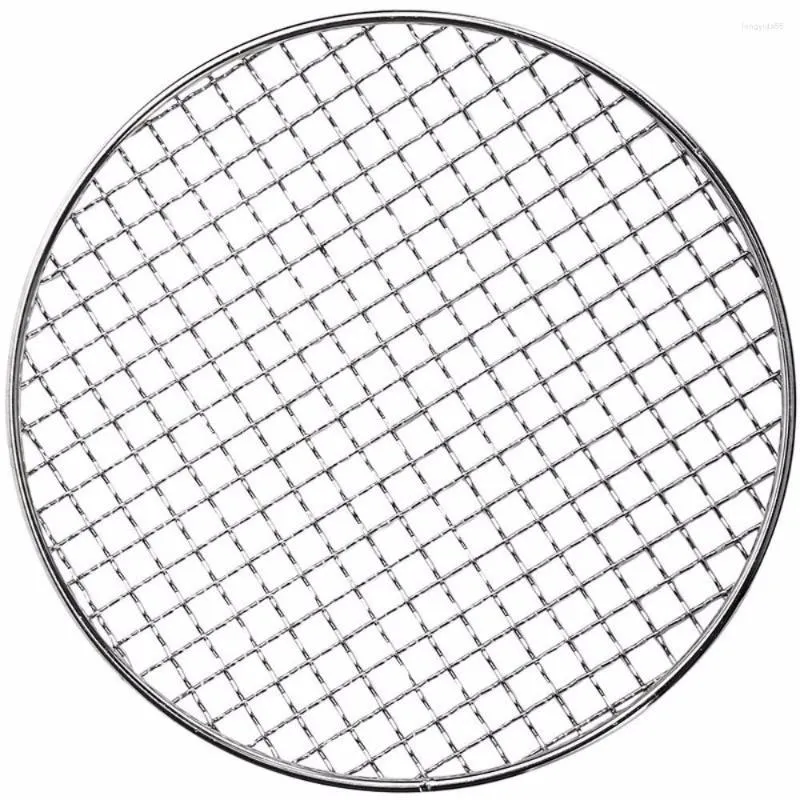 Tools Round BBQ Grill Net Multi-Purpose Stainless Steel Grid Wire No Foot 20cm Rack Barbecue