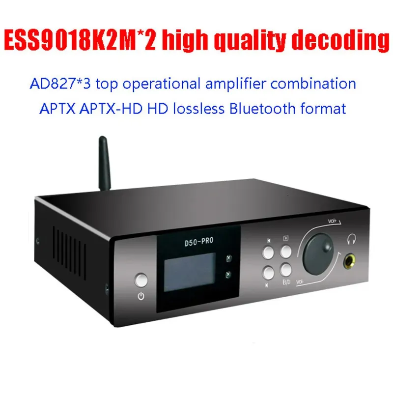 Hörlurar hörlurar Professionell klass Digital Audio Player Ess9018 Lossless avkodning Bluetooth 5 0 Stöder APTX HD XLR Balanced Output 231007