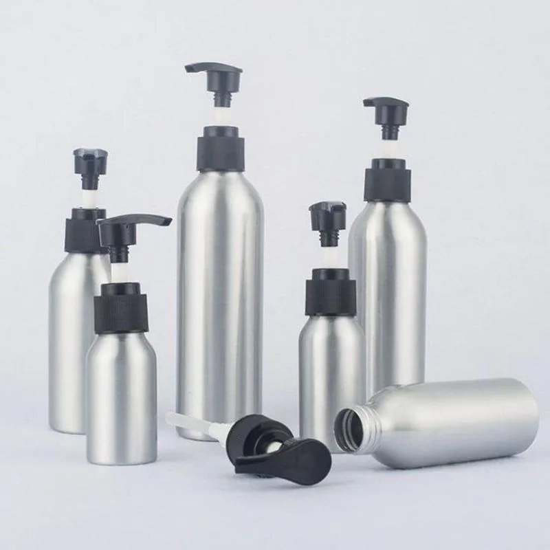 40ml,50ml Empty pump Lotion bottle,Aluminum bottles,DIY MakeUp Cosmetic Packing container fast shipping F422 Cqmet