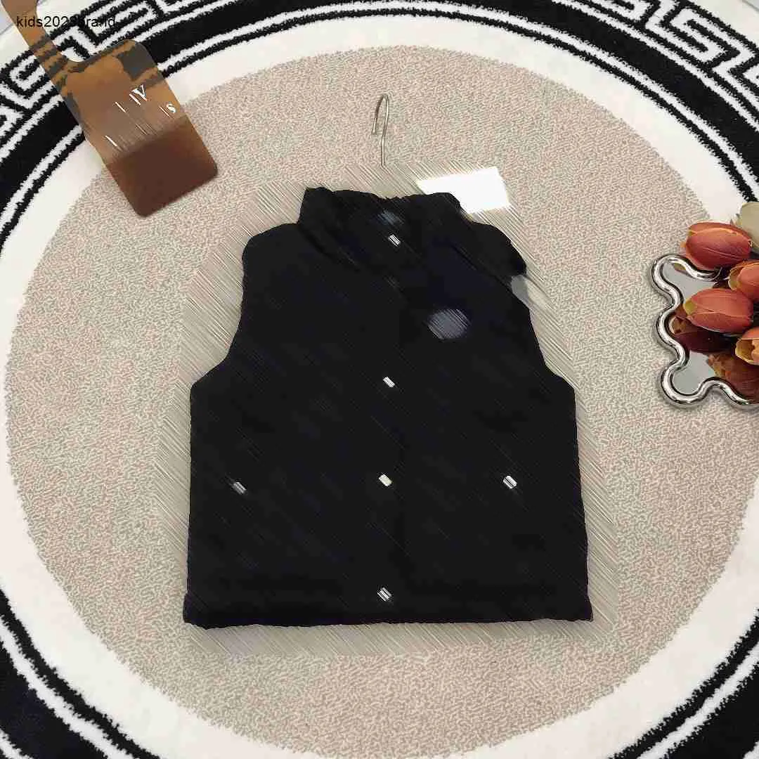kamizelka bawełniana z kapturem dla dzieci haftowany jeansowy tkaninę tkaniny do dzieci w rozmiarze dziecka 110-160 cm mody kurtka bez rękawów OCT05