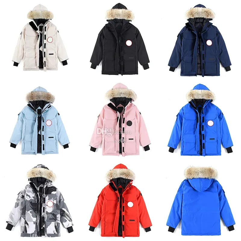 Hommes Designer Doudoune Manteaux Chauds Goo Casual Lettre Broderie En Plein Air Mode D'hiver pour Les Couples Masculins Cana Parkas