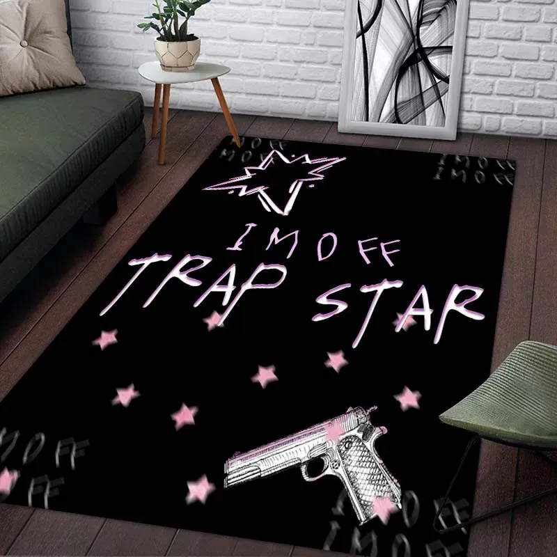 Mattor T-Trapstar London Street Trend Tryckt matta vardagsrum sovrum yogamatmatta matta dekoration badrum non slip matta 231006