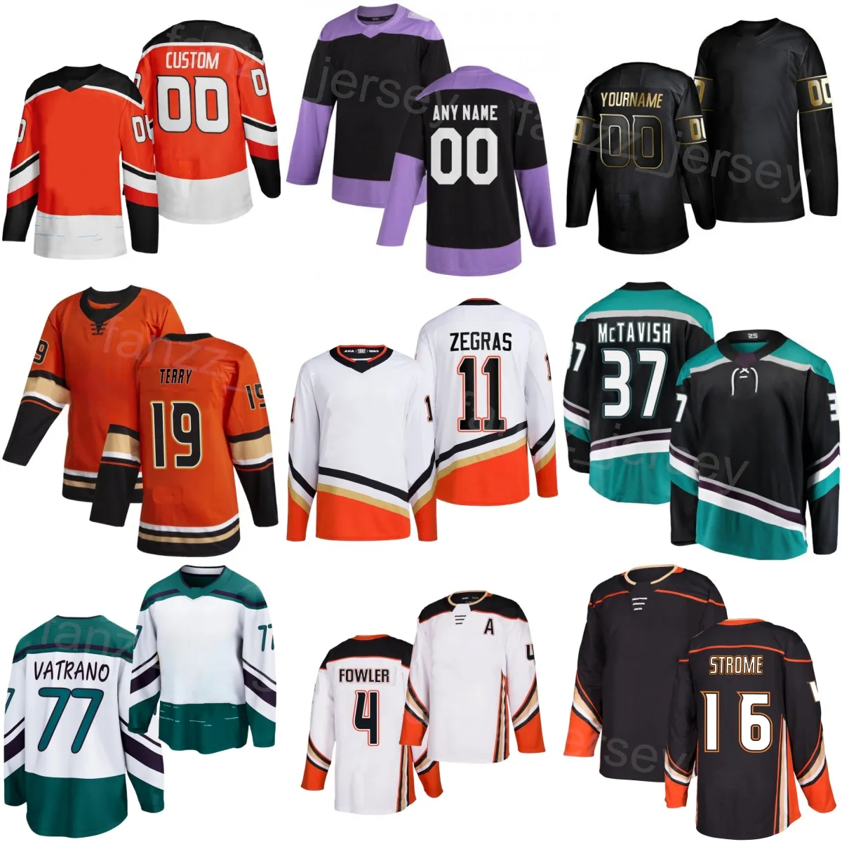 Stitched Hockey 4 Cam Fowler Jersey 37 Mason McTavish 77 Frank Vatrano 16 Ryan Strome 91 Leo Carlsson 11 Trevor Zegras 19 Troy Terry Winter Classic Man Vrouw Jeugd