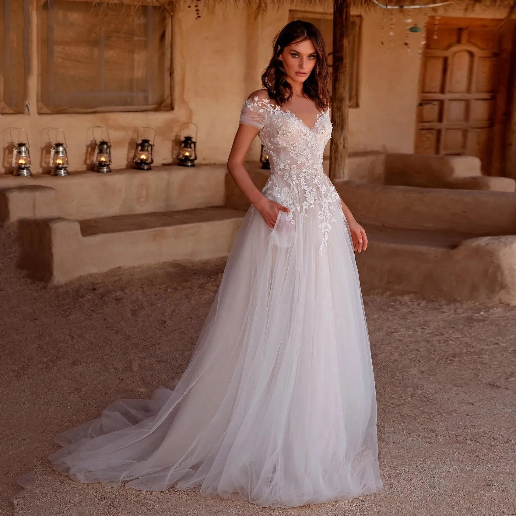 Vestidos De Novia Plateados Con Mangas Vestido Novia Civil Manga