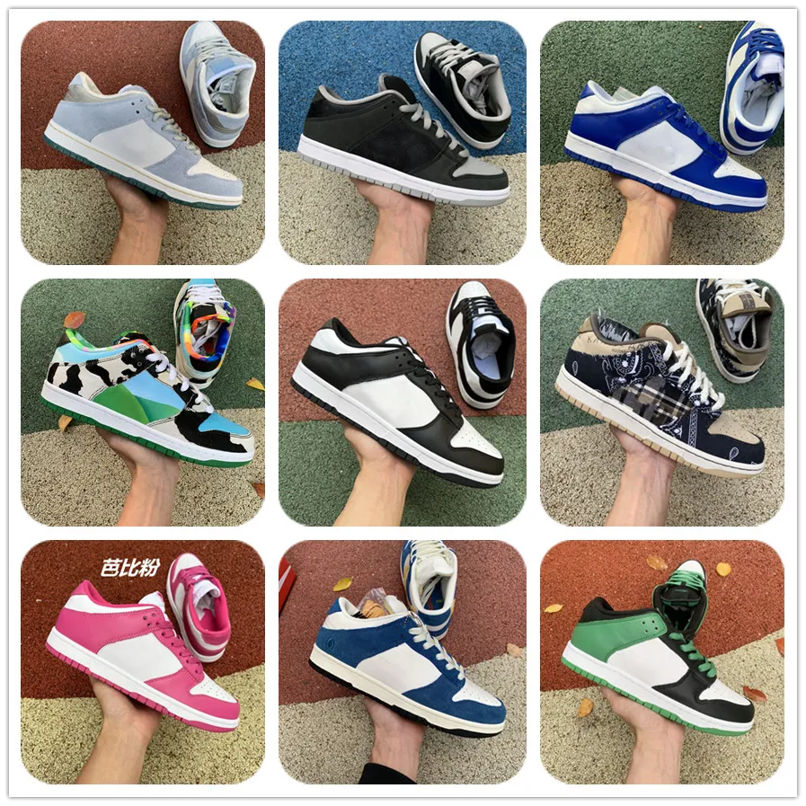 Löpskor sneakers omvänd brasilien löpskor skugga duva rosa topp panda män kvinnor panda sean cliver kentucky syracuse unc chunky