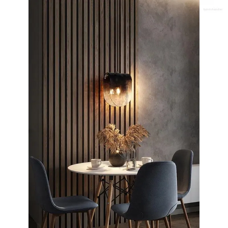 Hängslampor lampor led konst ljuskrona ljus rum dekor nordisk enkel säng liten personlighet kreativ restaurang café glas hängande