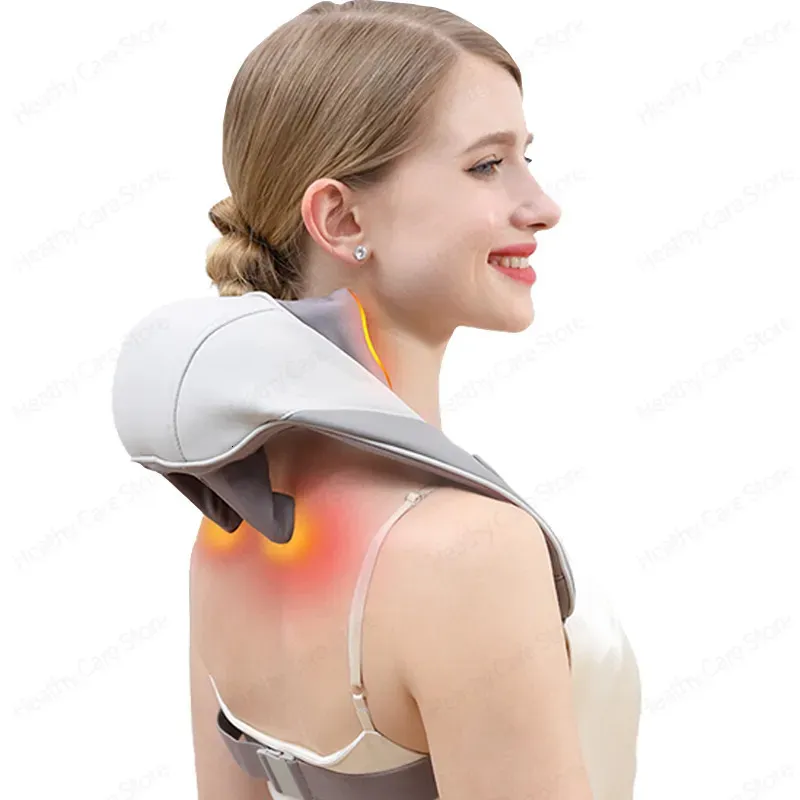 Electric Heated 6D Neck Shoulder Shiatsu Massager for Trapezius Muscle Pain  Relief - China Neck Shoulder Shiatsu Massager, Electric Heated Neck Massager