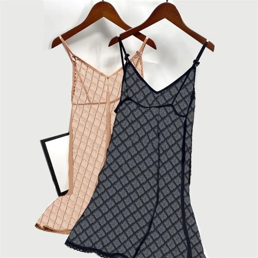 Sexy renda transparente sleepwear designer bordado camisola senhoras roupa interior sling lingerie presente com tags271v