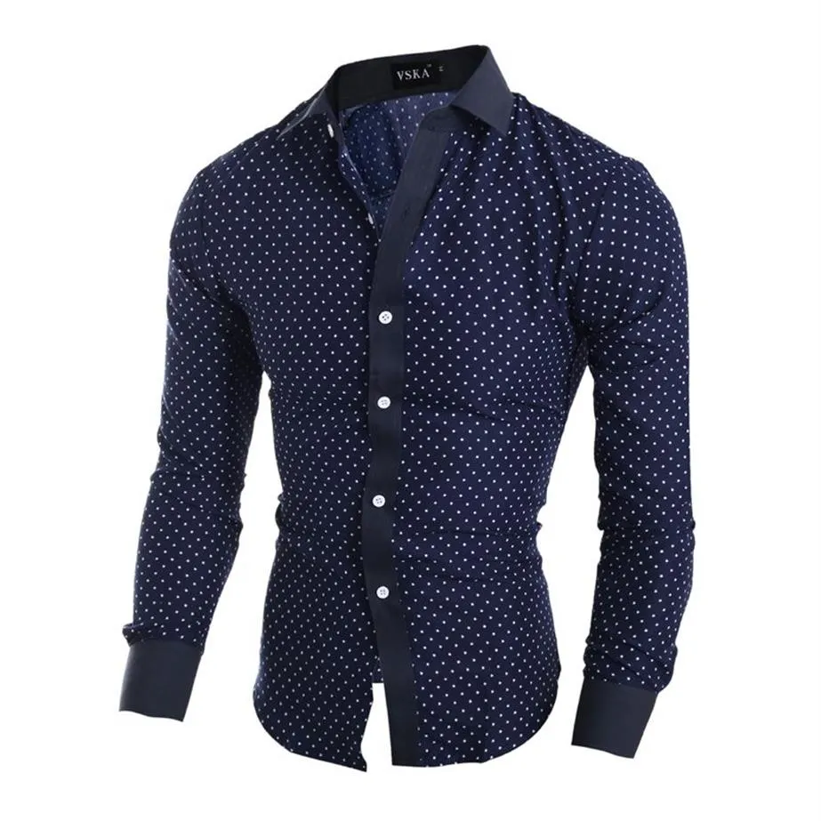 NOWOŚĆ 2018 MĘŻCZYZNA Koszula Brand Casual Men Slim Fit Sukienka Koszula Camisa Masculina Fashion Długie rękawie