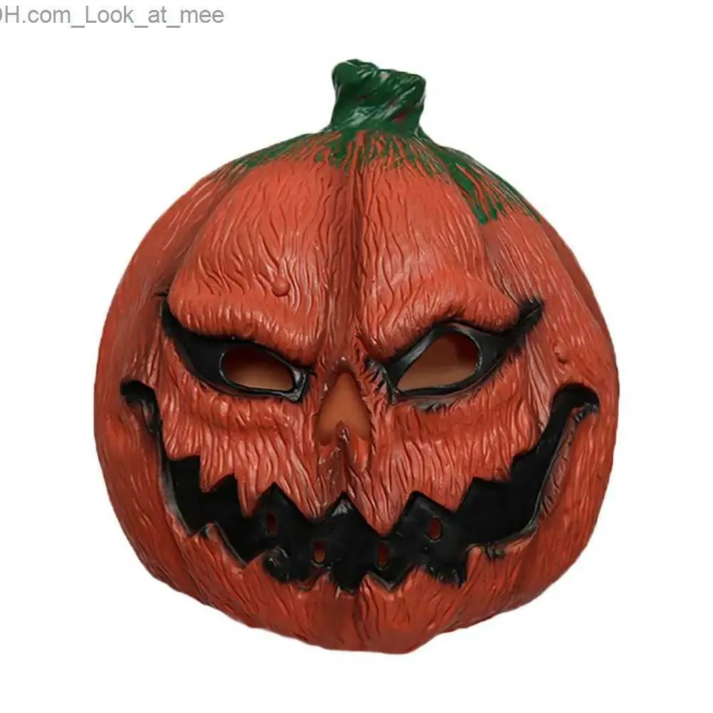 Maschere per feste Maschere di Halloween Testa di zucca Maschera Costume di Halloween Puntelli per feste Copricapo in lattice Party Down Decorazione Puntelli per feste Forniture Q231007