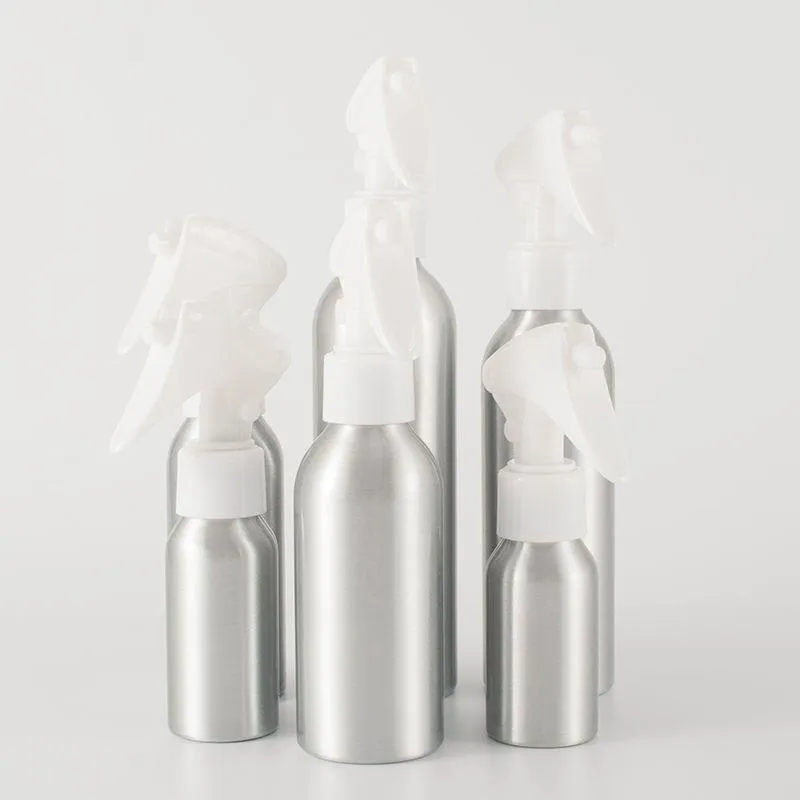 Bouteille d'atomiseur de pulvérisation en aluminium de 40 ml 50 ml bouteilles vides rechargeables atomiseur de pompe blanche pour bouteille de parfum cosmétique F2121 Bnmdv