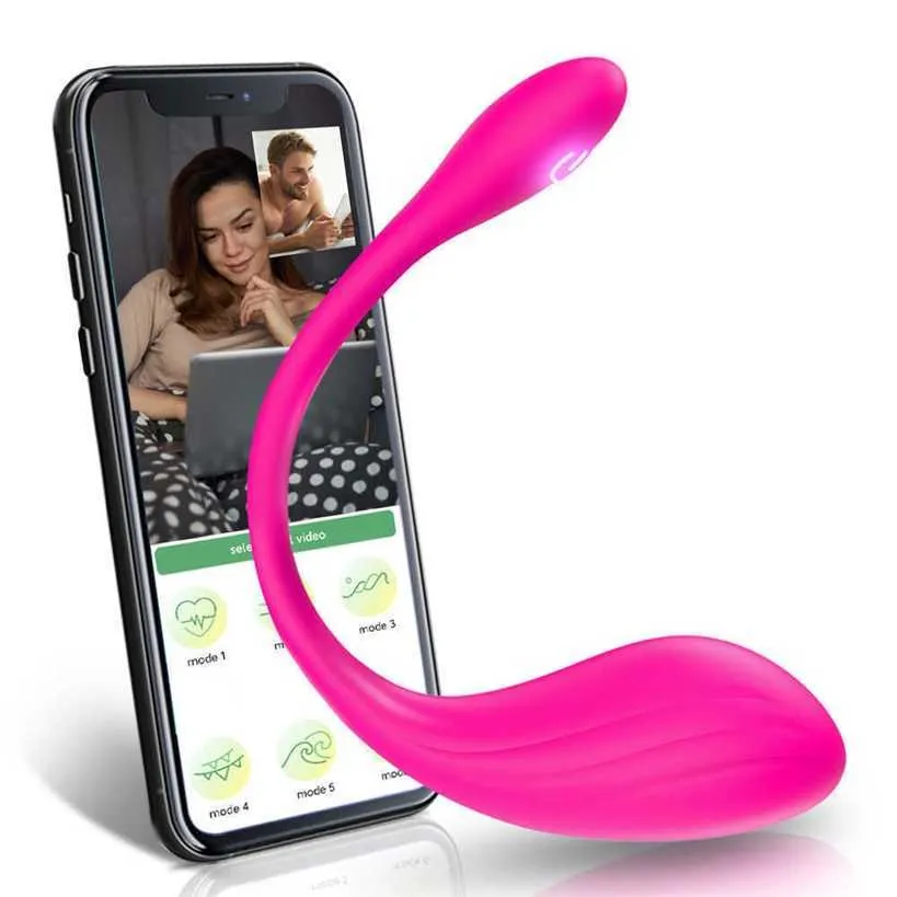 vibratore giocattoli del sesso per le donne App Controllo Bluetooth Punto g Clitoride Mutandine portatili Dildo anale Palla vaginale Palle d'amore Giocattoli del sesso Coppia