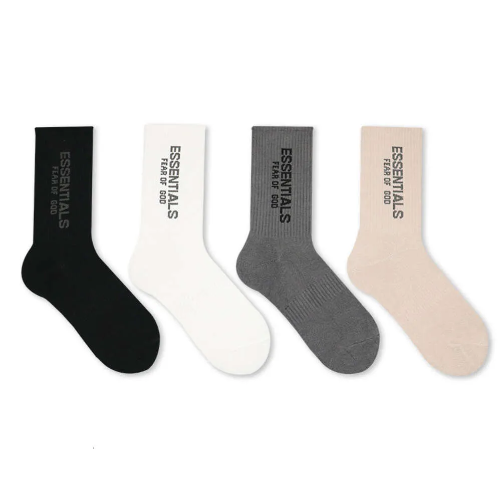 Essentialsocks Hosiery Feel Double Line Long Tube High Street Sports Cotton per uomo e donna