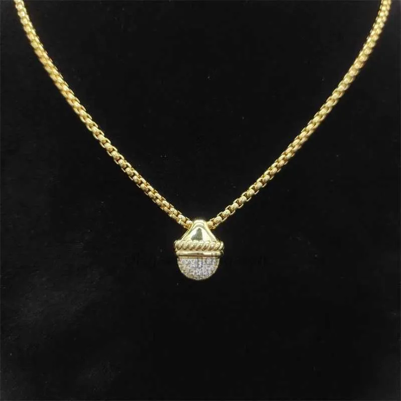 Collana a catena di qualità con scatola di diamanti 18k Collana in oro all'ingrosso di alta gioielleria da donna Designer Collane di lusso Regalo Spedizione gratuita di moda