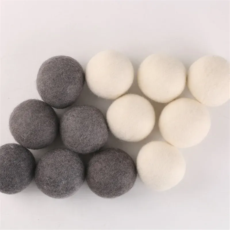 Wool Dryer Balls 6cm 7cm Premium Laundry Products Reusable Softener Washing Drying Ball Household Washer Felt Wools Ball