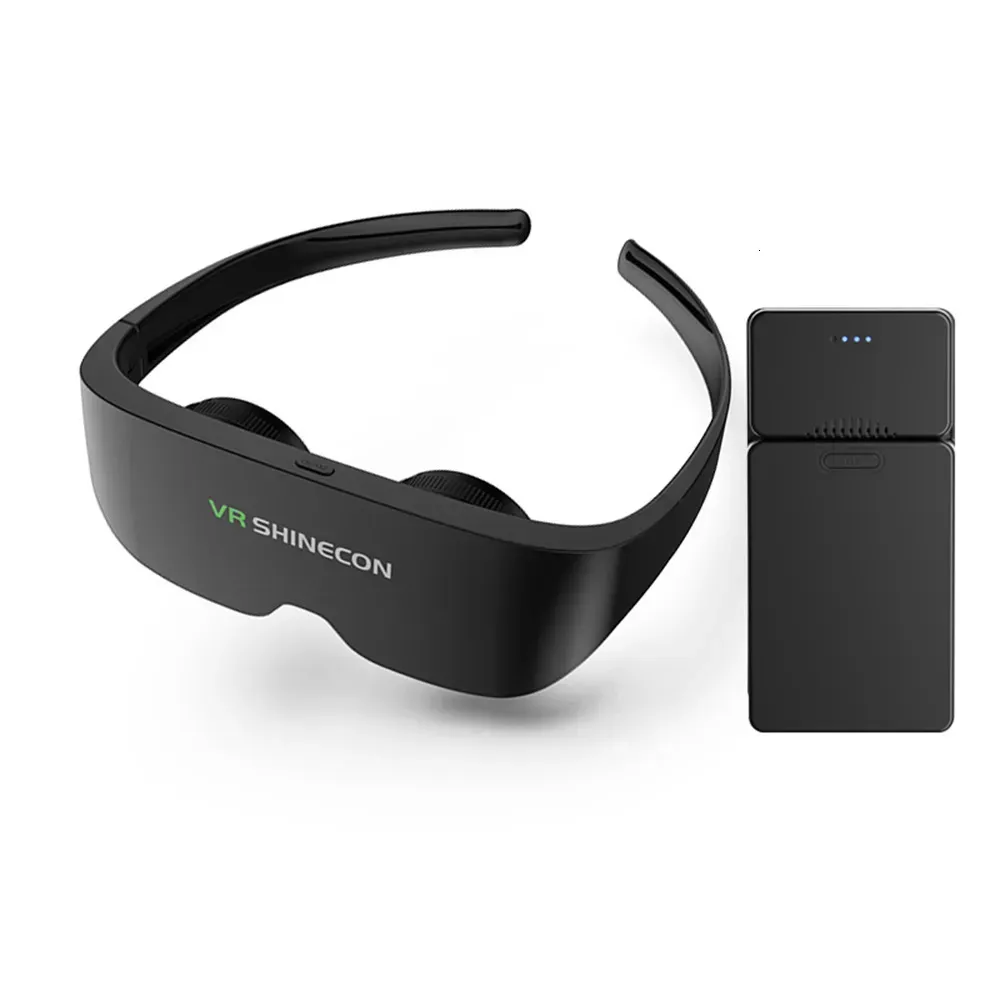 3D -glasögon VR Portable IMAX HD -skärm Virtual Reality Headset Smart PU Breatbar hjälm för smartphones mobiltelefon 231007