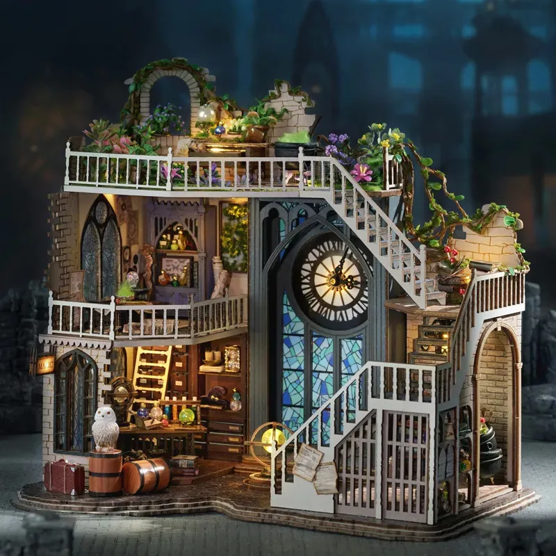 CUTEBEE DIY Wooden Dollhouse Kit With Furniture Perfect Birthday Gift For Christmas Includes Magic Cathedral And Diy Christmas Doll House 231007 From Deng08 39.13 DHgate.Com