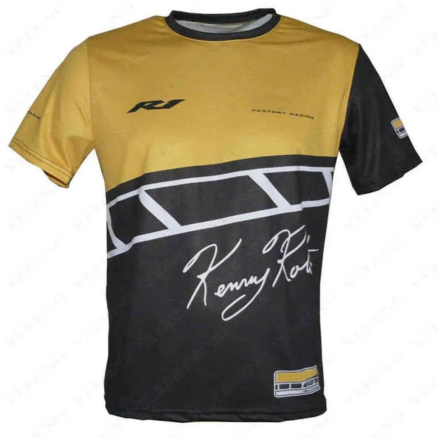 F1 T-shirt poio Moto Gp voor Yamaha R1 60th Anniversary Racing Team Zomer Motorrijden Ademende Kleding Superbike Hoge Qua305f