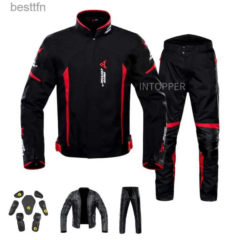 Inne odzież Wodoodporna odzież motocyklowa kurtka motocyklowa Suit Suit Refleksyjna kurtka wyścigowa motocyklowy motocose motocross moto kurtka 231007