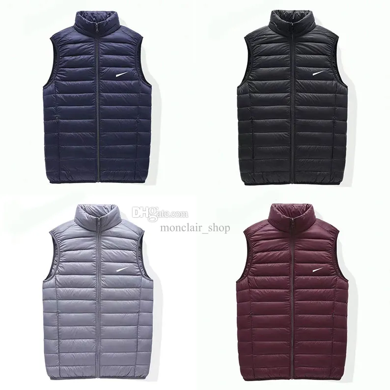 Designer colete tecnologia puffer colete masculino primavera e outono para baixo colete térmico luz 2023 novo estilo