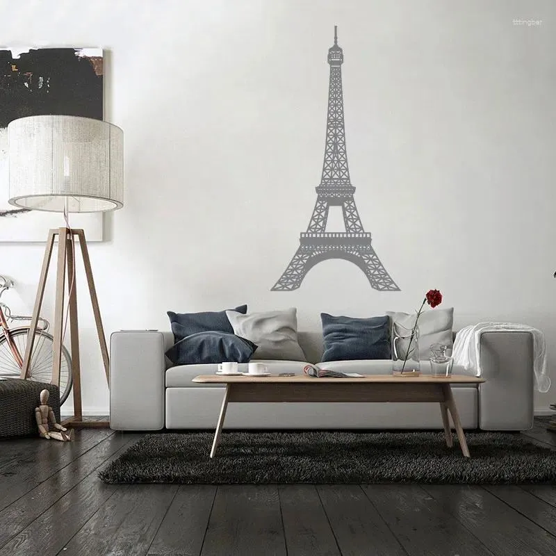 Muurstickers De Eiffeltoren Sticker Frans interieur Parijs Decoratie Tour Decal Woonkamer Decor DW7173