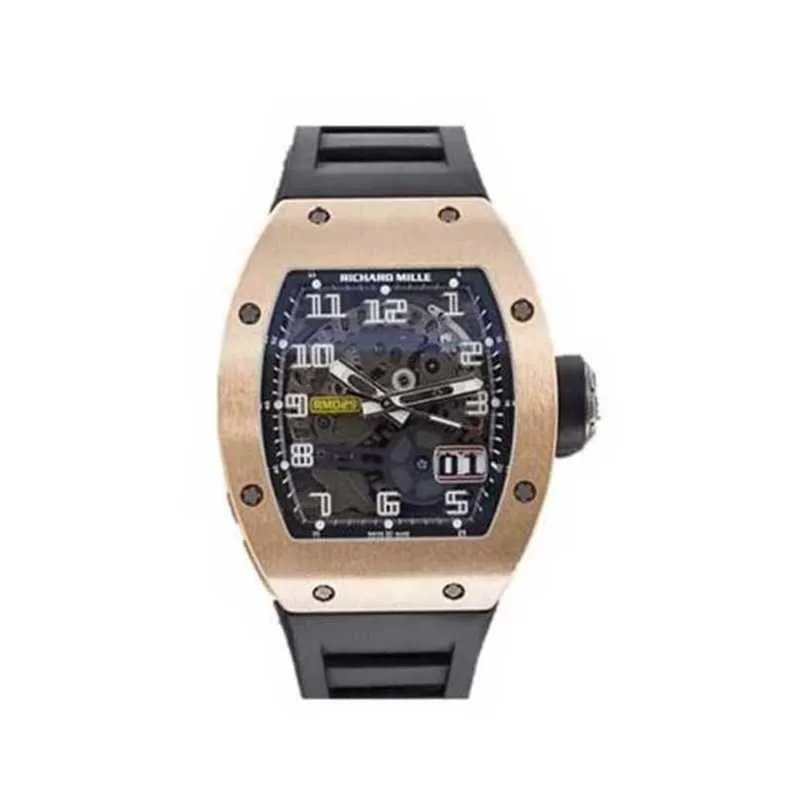 Luxe Miler met doos roestvrij staal Superclone Y automatische mechanische horloges Zwitserse horloges Roségoud herenhorloge Rm029 12FE