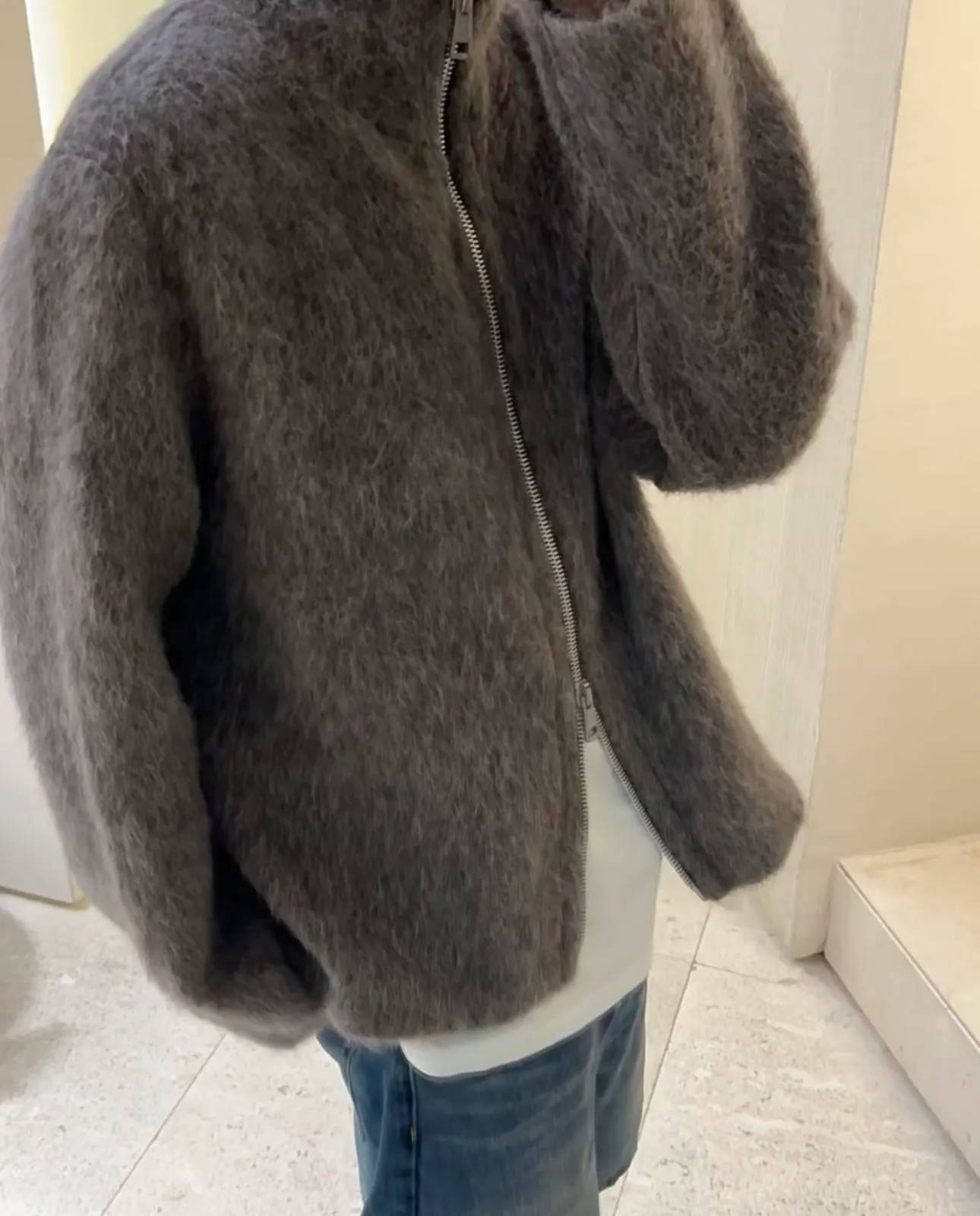 Luxury Grey Mohair Hooded Mohair Sweater Mens Jacket Our Luxury Grey Mohair Hooded Mohair Sweater Mens Jacket Our